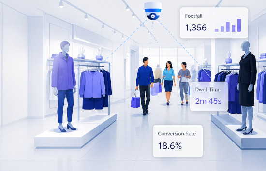 Retail analytics software - foot traffic, conversion & customer flow